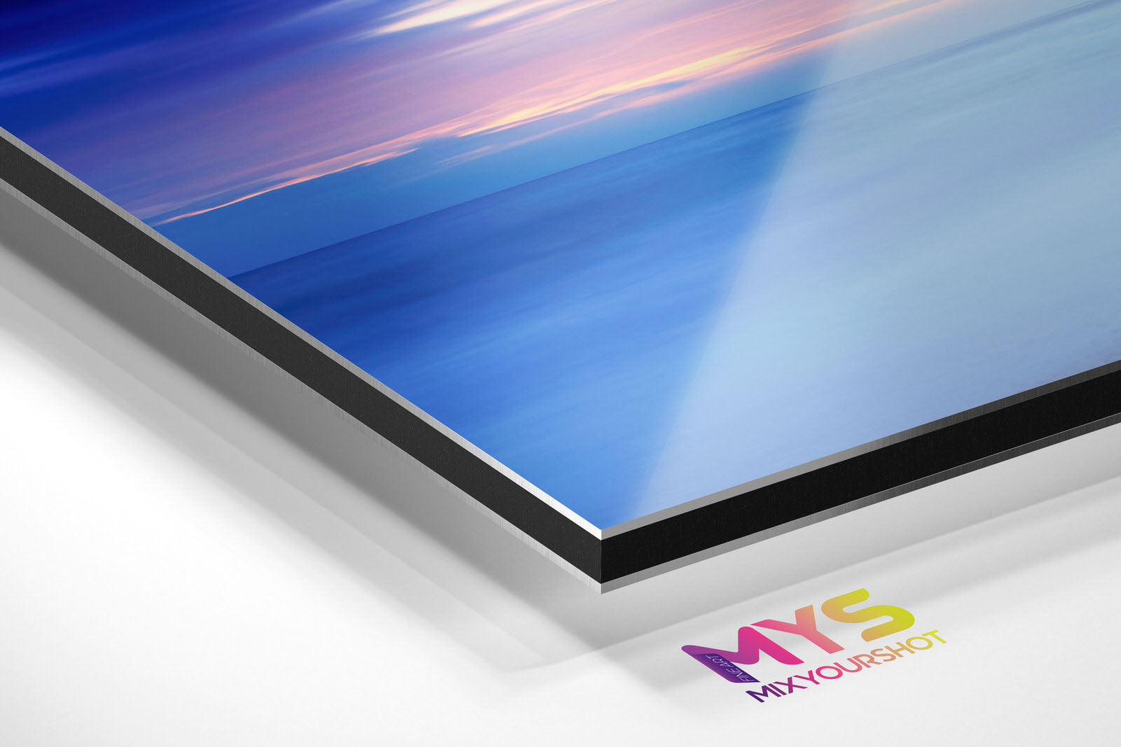 3mm aluminum Dibond mount edge
